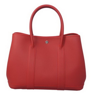 Hermes Garden Party 36CM Bag Calf Leather Red