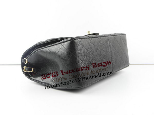 Chanel Classic Flap Bag 1113 Black Original Caviar Leather Gold