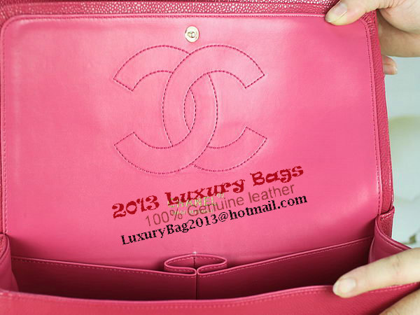 Chanel Classic Flap Bag 1113 Rose Original Cannage Pattern Leather Gold