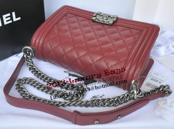 Chanel Boy Flap Shoulder Bag Original Calfskin Leather A67086 Burgundy
