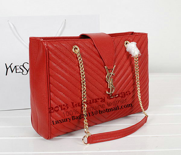 Yves Saint Laurent Classic Monogramme Shopping Bag Y9150 Red