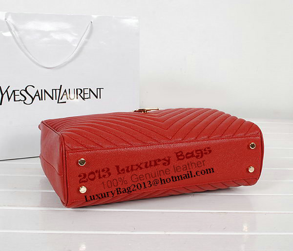 Yves Saint Laurent Classic Monogramme Shopping Bag Y9150 Red