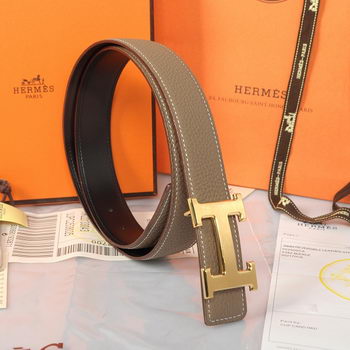 Hermes Imported Belt HR1002E Dark Gray