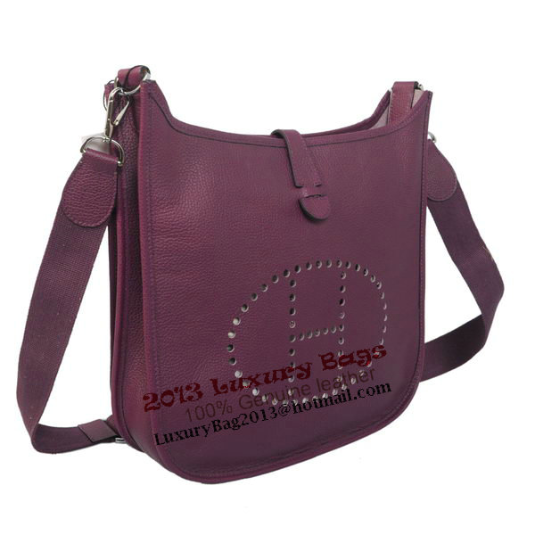 Hermes Evelyne Messenger Bag H1608 Purple