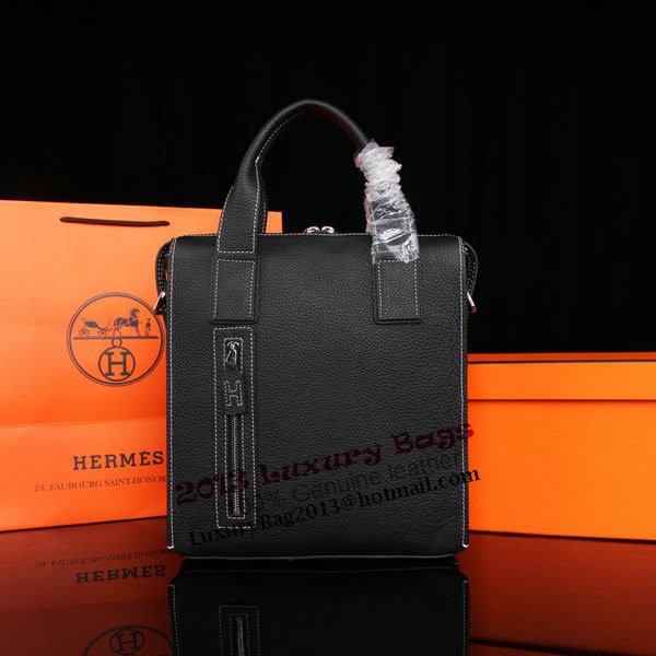 Hermes Original Calf Leather Tote Bag M86682 Black
