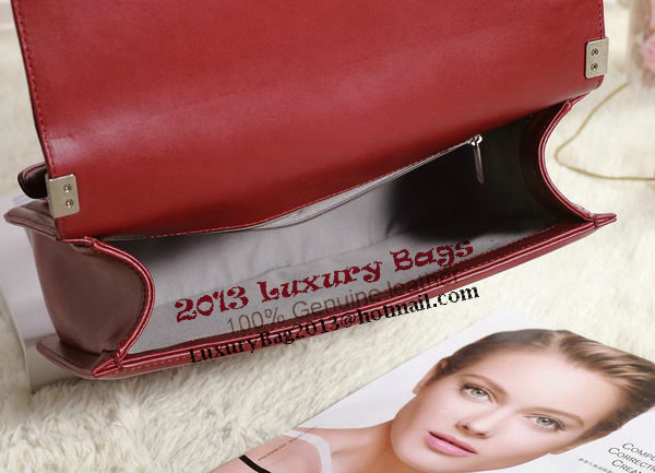 Chanel Boy Flap Shoulder Bag in Original Leather A67087 Wine