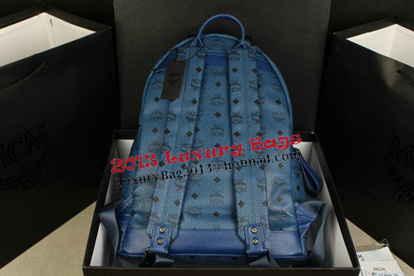 MCM Stark Backpack mini in Calf Leather 8031 RoyalBlue