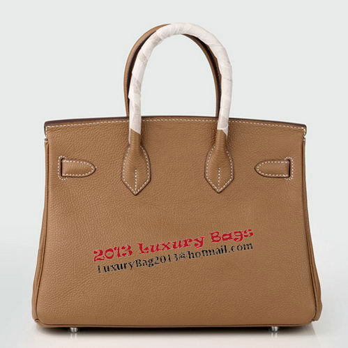 Hermes Birkin 30CM Tote Bag Camel Original Leather H30 Gold