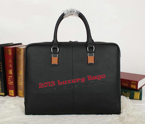 Hermes Mens Briefcase Original Calf Leather H95271 Black