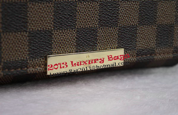 Louis Vuitton N41276 Damier Ebene Canvas Favorite PM Shoulder Bag