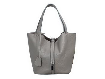 Hermes Picotin Lock MM Bag in Original Leather Grey