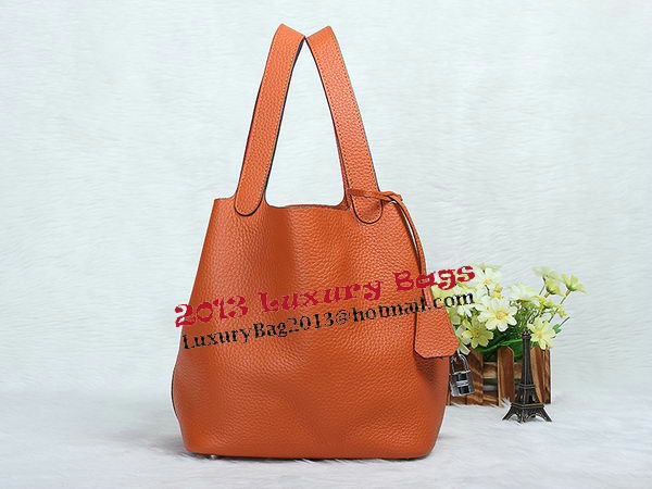 Hermes Picotin Lock MM Bag in Original Leather Orange