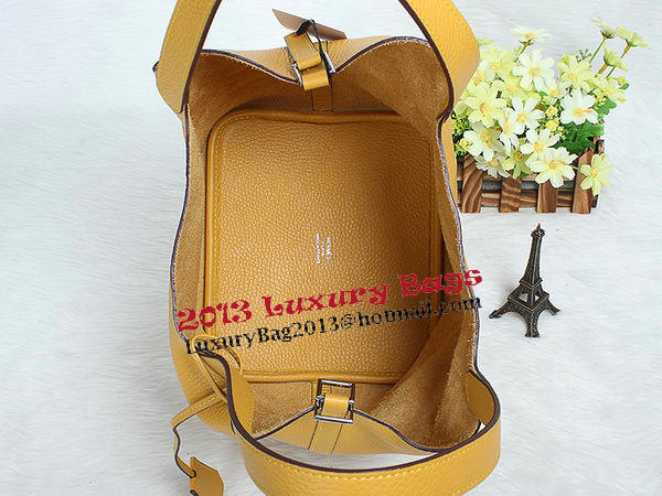 Hermes Picotin Lock MM Bag in Original Leather Yellow