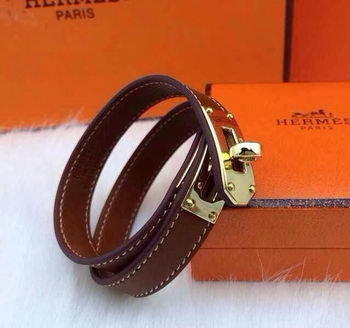 Hermes Genuine Leather Bracelet HM0013C