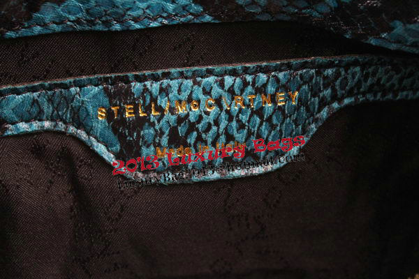 Stella McCartney Snake Leather Cross Body Bag 835 Blue