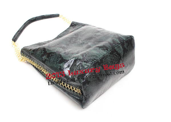 Stella McCartney Snake Leather Hobo Bag 836 Green