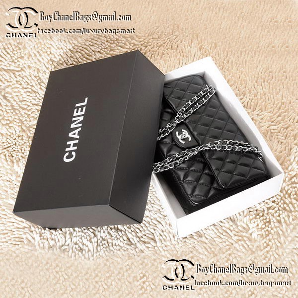 Chanel Classic Flap Bag CHA1113 Black Sheepskin Leather