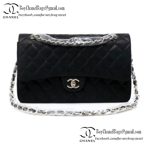 Chanel Classic Flap Bag Cannage Pattern CHA1113 Black