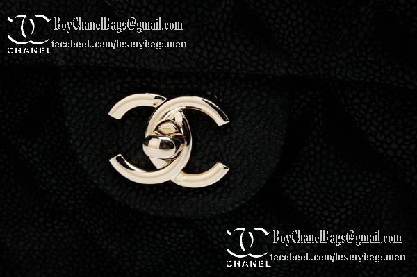 Chanel Classic Flap Bag Cannage Pattern CHA1113 Black