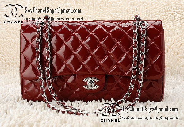 Chanel Classic Flap Bag Patent Leather CHA1113 Burgundy