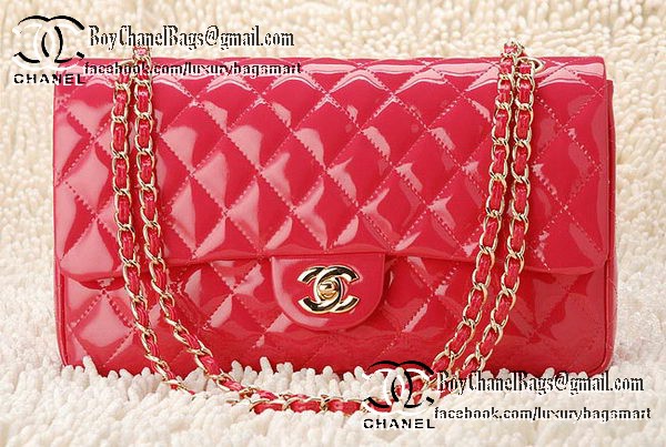 Chanel Classic Flap Bag Patent Leather CHA1113 Peach