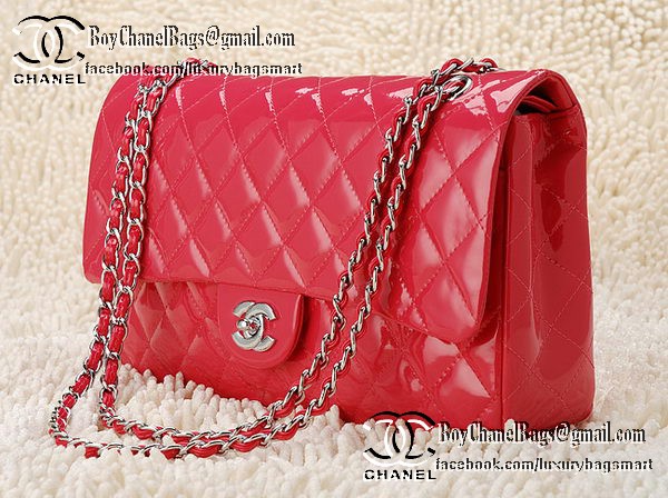Chanel Classic Flap Bag Patent Leather CHA1113 Peach