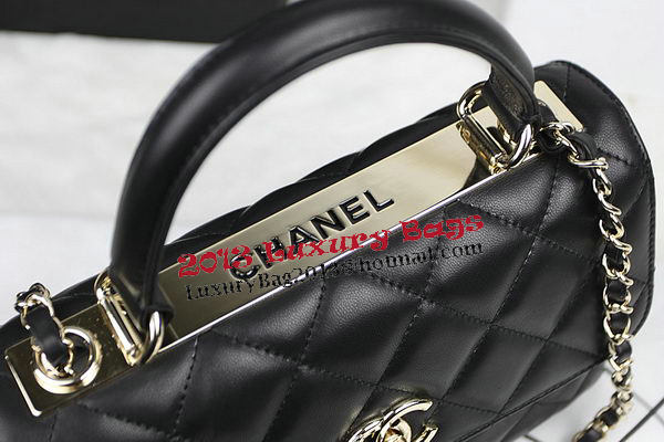 Chanel Classic Top Flap Bag Original Sheepskin Leather CHA92236 Black