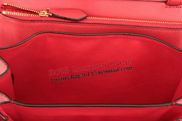 Celine Classic Box Small Flap Bag Smooth Leather 11042 Dark Red