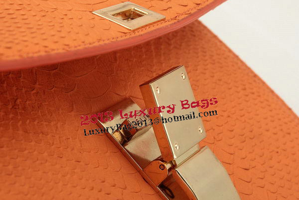 Celine Classic Box Small Flap Bag Smooth Leather 11042 Orange