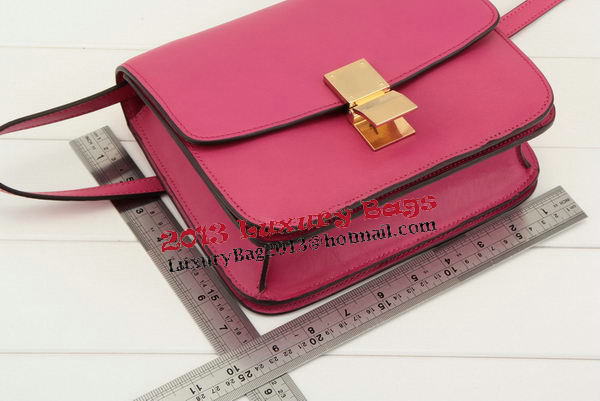 Celine Classic Box Small Flap Bag Smooth Leather 11042 Rose