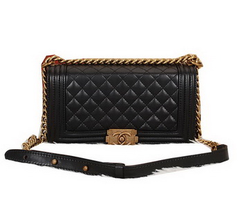 Boy Chanel Flap Shoulder Bag Original Leather CHA68076 Black