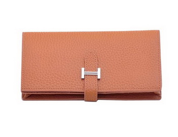 Hermes Bearn Japonaise Bi-Fold Wallet Grainy Leather H68942 Wheat
