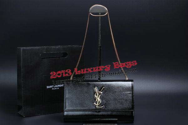 Yves Saint Laurent mini Monogramme Cannage Pattern Shoulder Bag Y009 Black