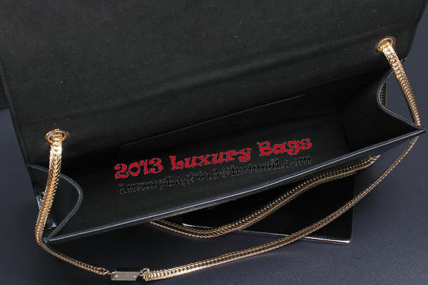 Yves Saint Laurent mini Monogramme Cannage Pattern Shoulder Bag Y009 Black
