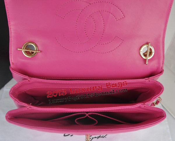 Chanel Classic Top Handle Bag Original Sheepskin Leather CHA92236 Rose