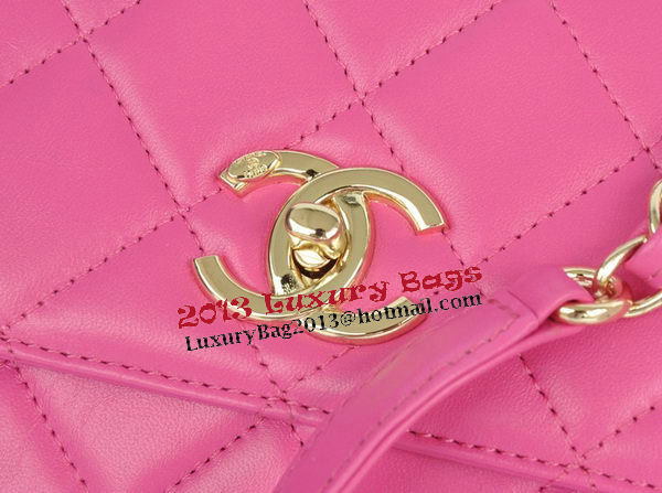 Chanel Classic Top Handle Bag Original Sheepskin Leather CHA92236 Rose