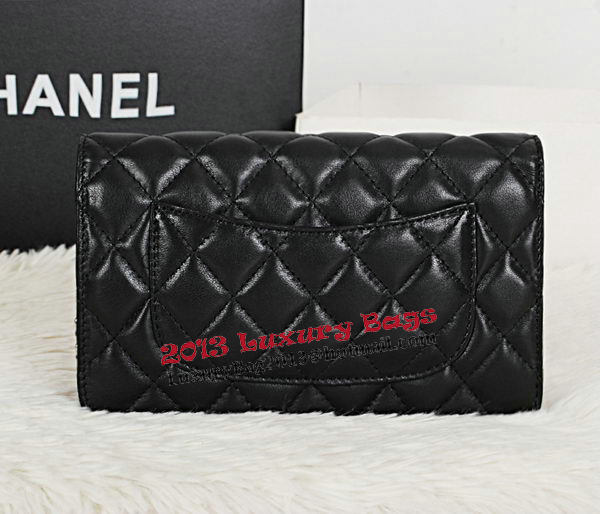 Chanel CHA33814 Original Sheepskin Leather mini Flap Bag Black
