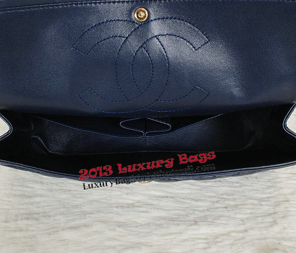 Chanel Classic Flap Shoulder Bags A226 Blue Original Sheep Leather