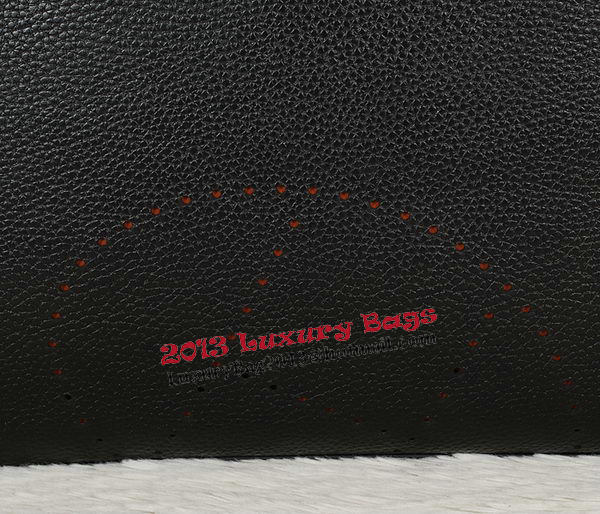 Hermes Briefcase Grainy Calf Leather H8253 Black