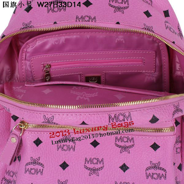 MCM Small Flag of UK Backpack MC5173S Rosy
