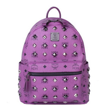 MCM Stark Studded Small Backpack MC2089S Purple