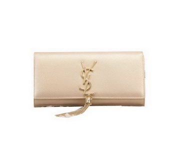 YSL Classic Monogramme Tassel Patent Leather Clutch Bag Y8908 Gold