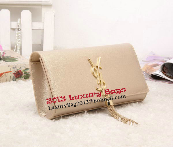 YSL Classic Monogramme Tassel Patent Leather Clutch Bag Y8908 Gold