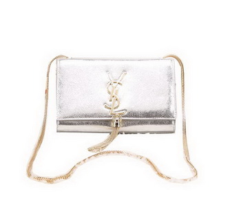 Yves Saint Laurent Monogramme Cross-body Shoulder Bag Silver