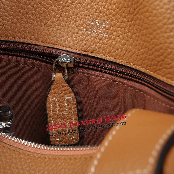 Hermes Briefcase Original Grainy Leather H8813 Wheat