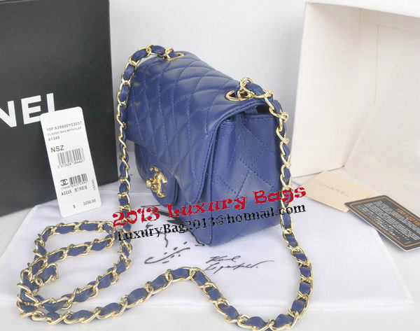 Chanel mini Classic Flap Bag Royal Original Sheekskin CHA1115 Gold