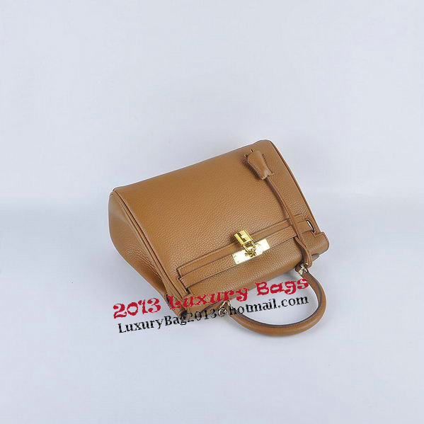 Hermes Kelly 28cm Shoulder Bags Wheat Grainy Leather Gold