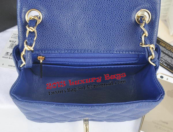 Chanel mini Classic Flap Bag Royal Cannage Pattern 1115 Gold