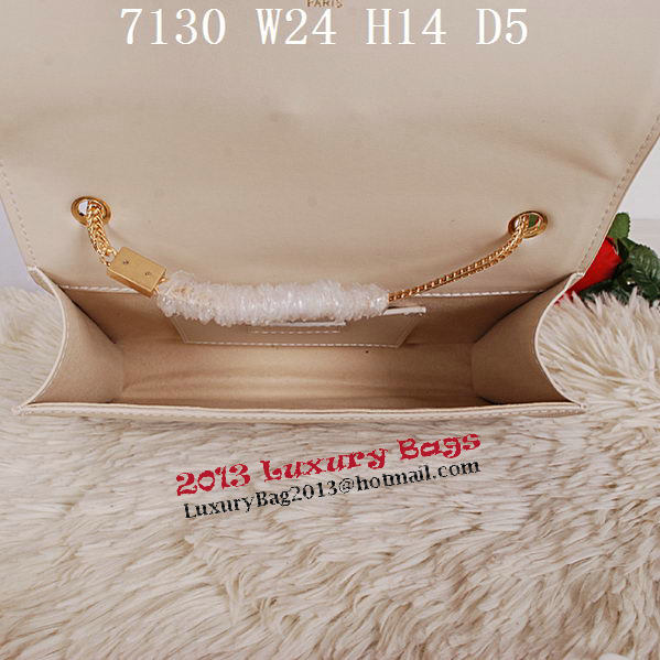 Yves Saint Laurent Monogramme Cross-body Shoulder Bag Y7130 OffWhite