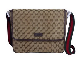 Gucci Medium Messenger Bag 233052 Brown